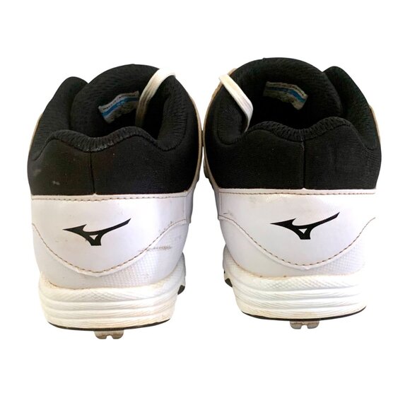 Mizuno Womens 9-Spike Advanced Finch Elite 3 Softball Shoes Black/White Size 9 - Picture 6 of 8